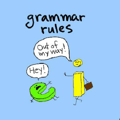 Tickled #280: I before E. Grammar humor.