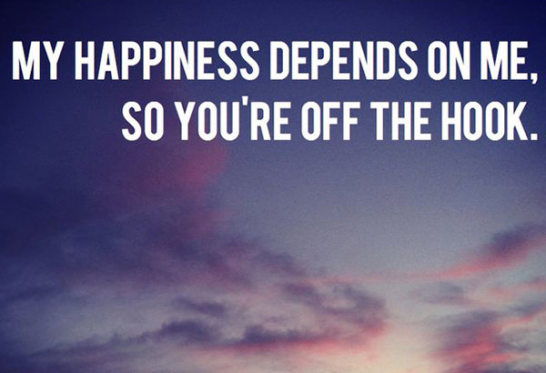Tickled #378: My happiness depends on me. So you're off the hook.
