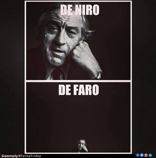 Tickled #402: De Niro. De Faro.