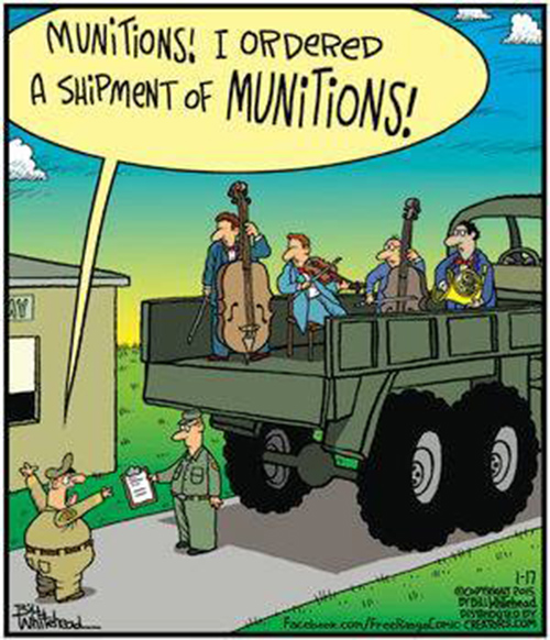 Tickled #426: Munitions! I ordered a shipment of munitions.