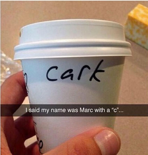 Tickled #465: I said my name was Marc with a 'c'.