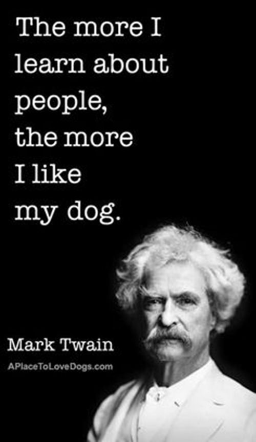 Tickled #485: The more I learn about people, the more I like my dog.
