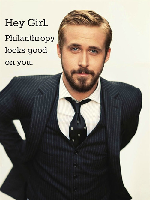 Tickled #499: Hey girl, philanthropy looks good on you.