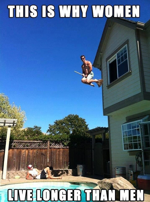 Tickled #591: This is why women live longer than men.