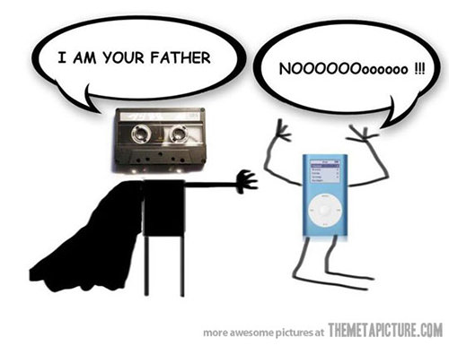 Tickled #608: Cassette and iPod Star Wars Humor