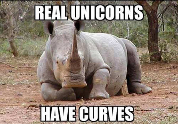 Tickled #617: Real unicorns have curves.
