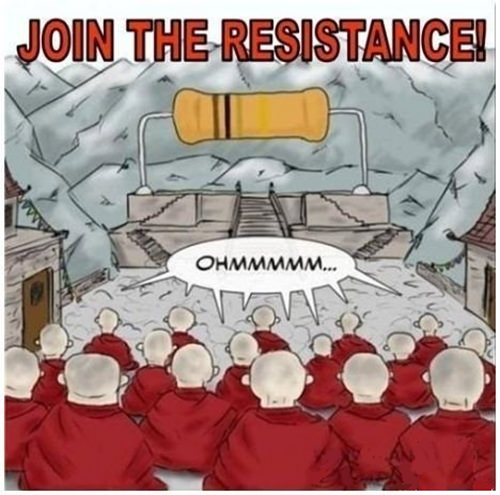 Tickled #638: Join the resistance. Ohmmmmm!
