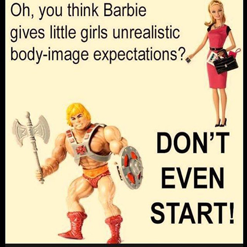 Tickled #665: Oh, you think Barbie gives little girls unrealistic body-image expectations? Don't even start.