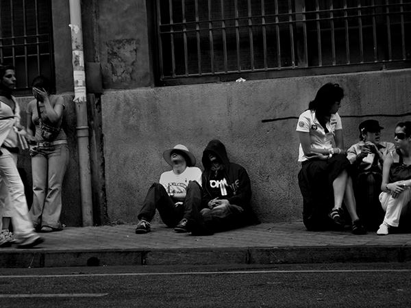 Life In Mono #5 by Jeremy Chin - Running of the Bulls, Pamplona