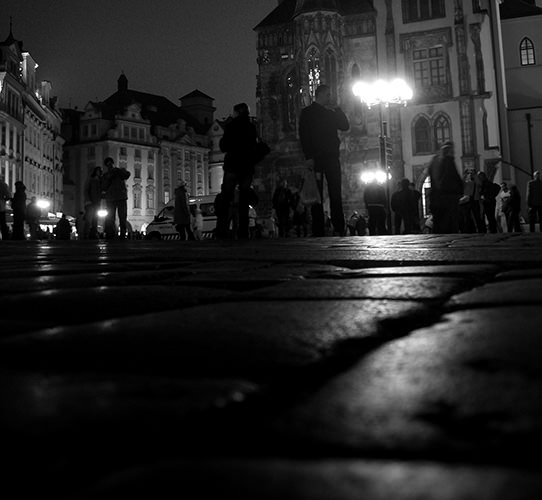 Life In Mono #29 by Jeremy Chin - Cobble Stoned Roads of Prague, Czech Republic