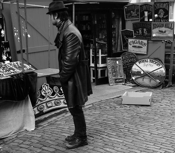 Life In Mono #41 by Jeremy Chin - Second Hand Market, Portobello, London