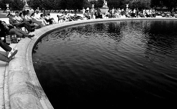 Quiet Times #25 by Jeremy Chin - Tuilleries Fountain, Paris