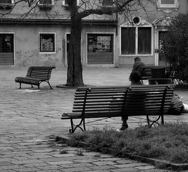 Quiet Times #36 by Jeremy Chin - Morning at a Piazza, Venice, Italy