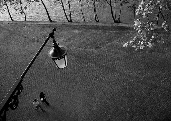 Quiet Times #39 by Jeremy Chin - Evening Walk by the Seine, Paris, France